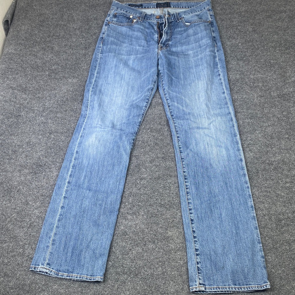 Lucky Brand 181 Relaxed Straight Jeans Mens 33x34 Blue Denim Medium Wash